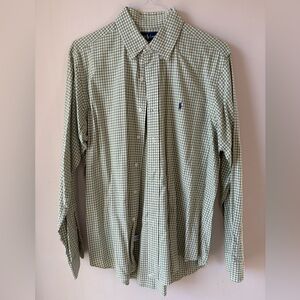 Ralph Lauren Green Checkered Men's Shirt